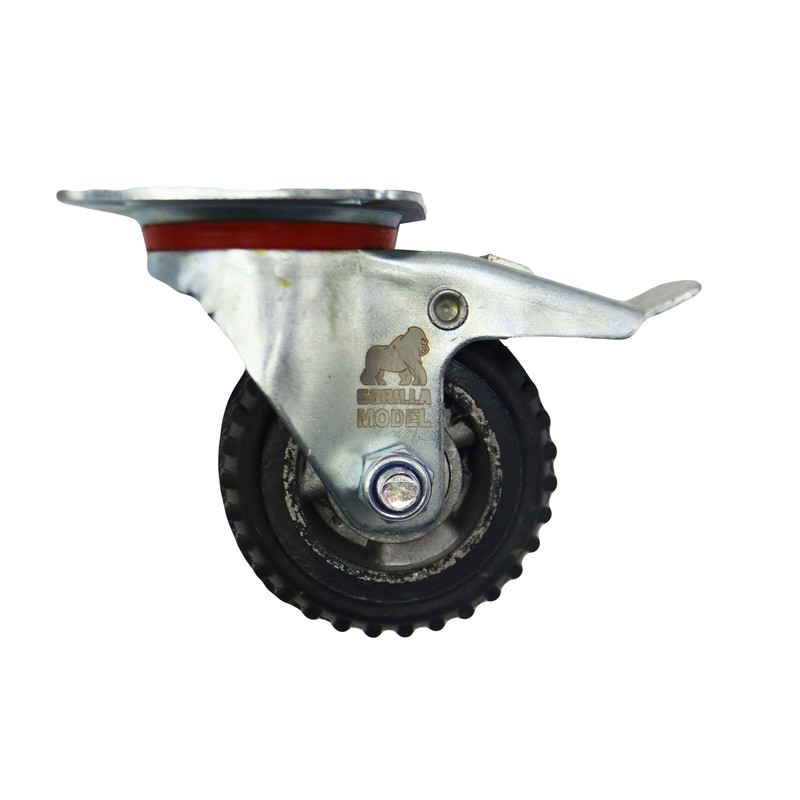 چرخ کفی‌دار گوریلا مدل ترمز دار کد YPT-GARDAN-100*40MM