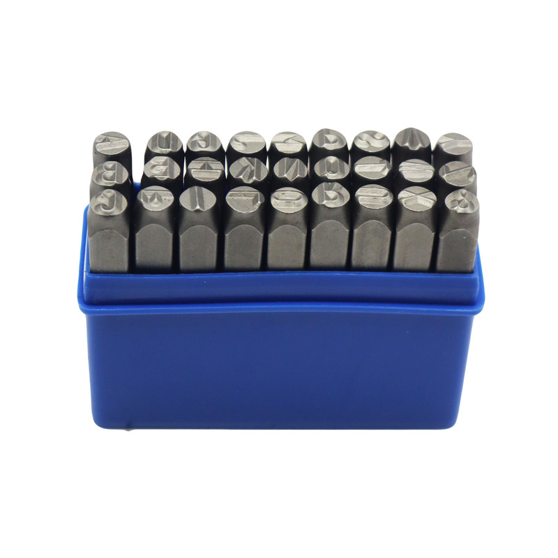 سنبه حروف تندیس مدل YP-6MM مجموعه 27 عددی 