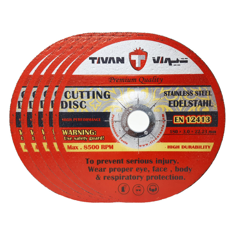 صفحه برش آهن تیوان مدل HT- 00180x3 مجموعه پنج عددی 