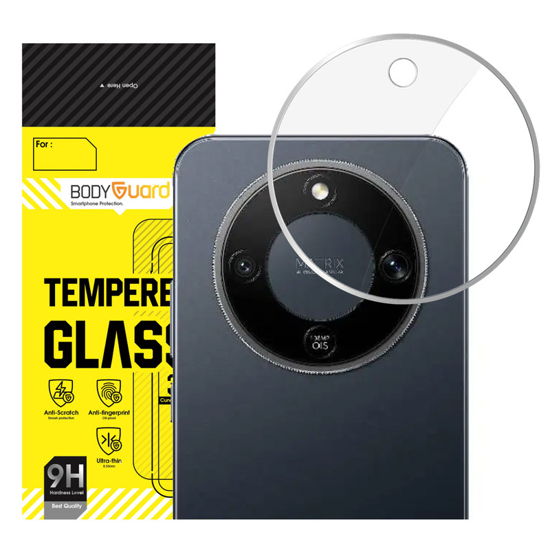 محافظ لنز دوربین شیشه‌ای بادیگارد مدل GL مناسب برای گوشی موبایل آنر Honor X9d