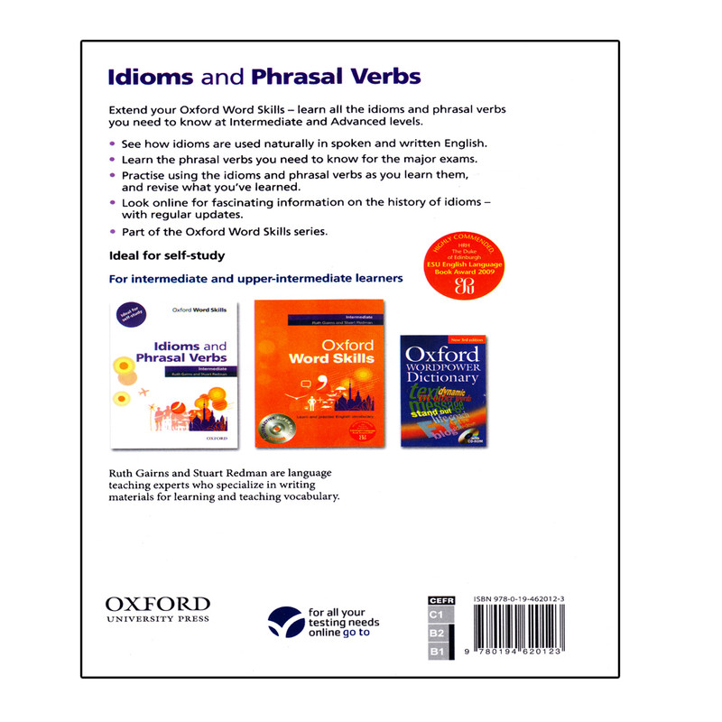 کتاب Idioms And Phrasal Verbs اثر Ruth Gairns And Stuart Redman انتشارات آرماندیس دو جلدی