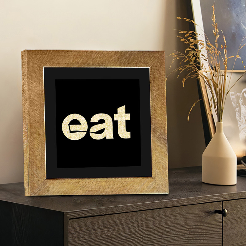 تابلو بکلیت طرح دکوری eat مدل T-105
