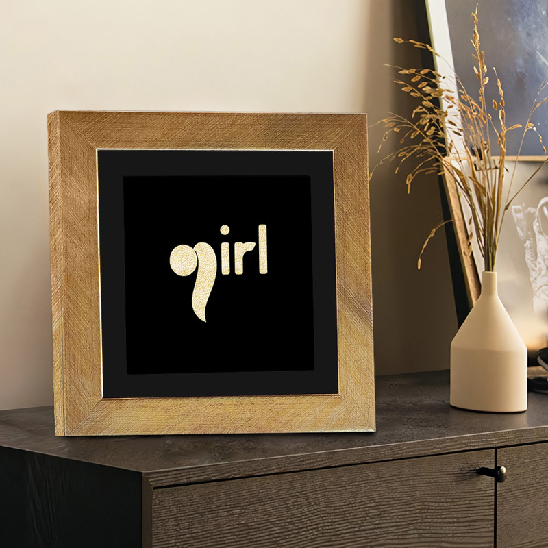 تابلو بکلیت طرح دکوری Girl مدل T-117