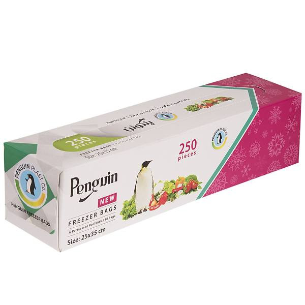 کیسه فریزر پنگوئن مدل رولی بسته 250 عددی