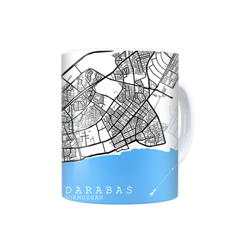 ماگ ترمه طراحان ایده مدل نقشه شهر بندرعباس کد map0515
