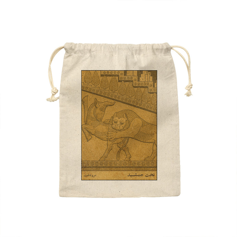 کیسه نان و سبزی ترمه طراحان ایده مدل کارت تخت جمشید مرودشت کد map1521 - M سایز 23x33 سانتی متر