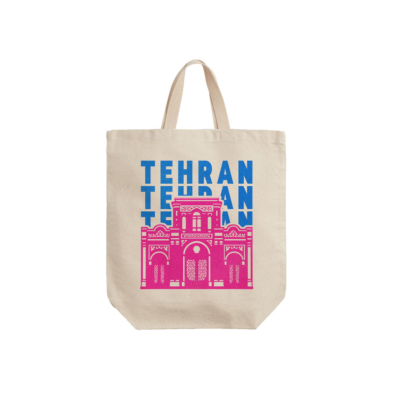 ساک خرید ترمه طراحان ایده مدل نماد سردر باغ ملی تهران کد map0130 - S