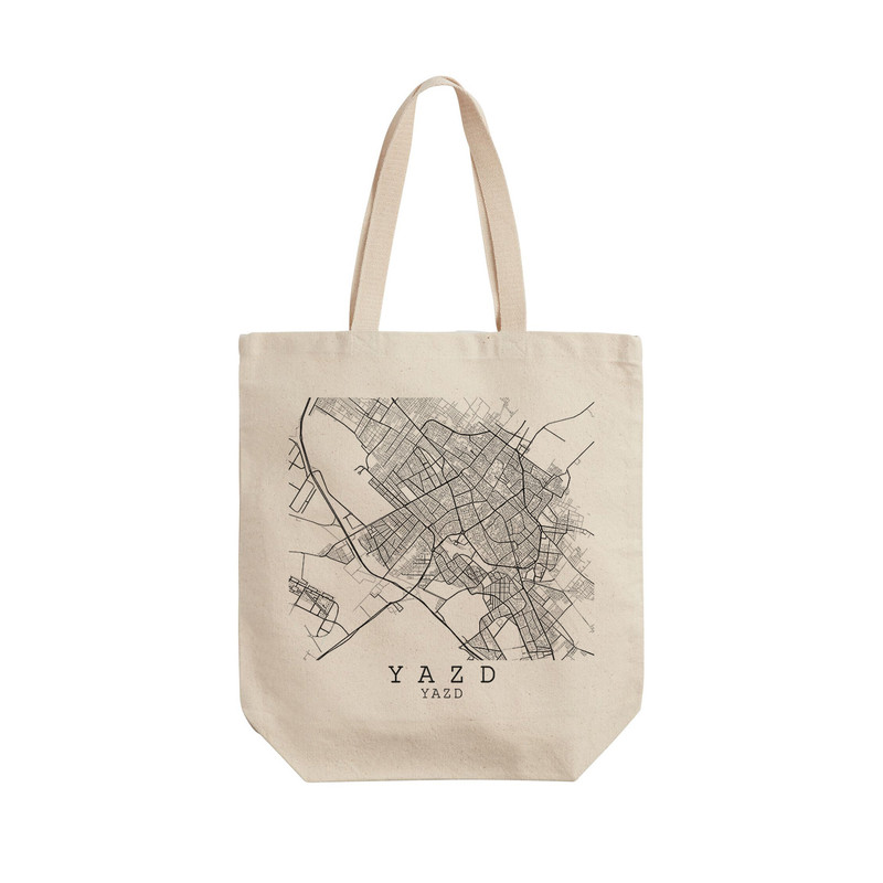 ساک خرید ترمه طراحان ایده مدل نقشه شهر یزد کد map0525 - S