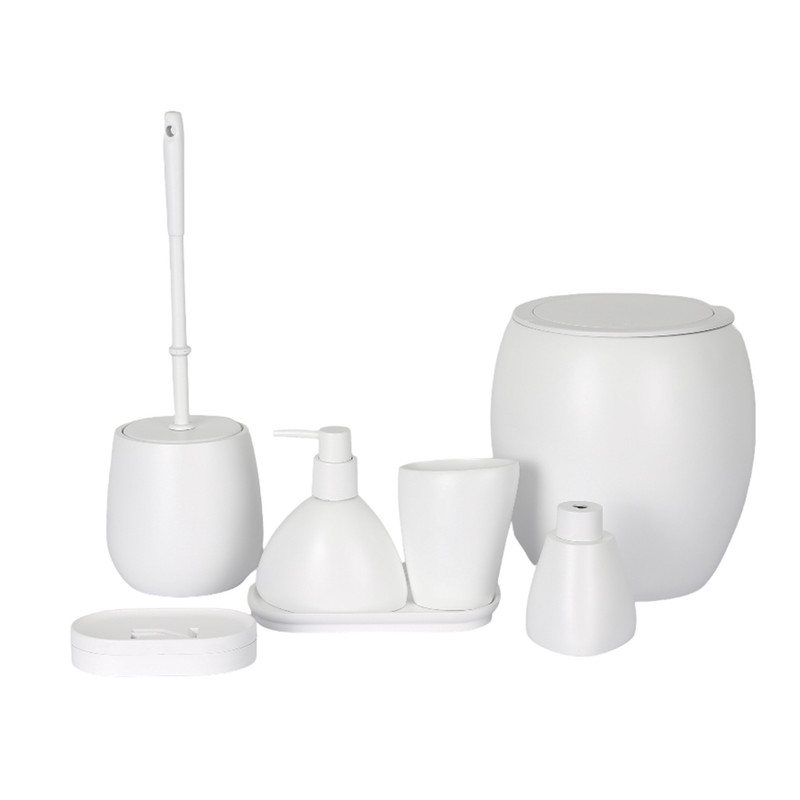 ست سرویس بهداشتی 7 پارچه دلفین مدل FN-714-White
