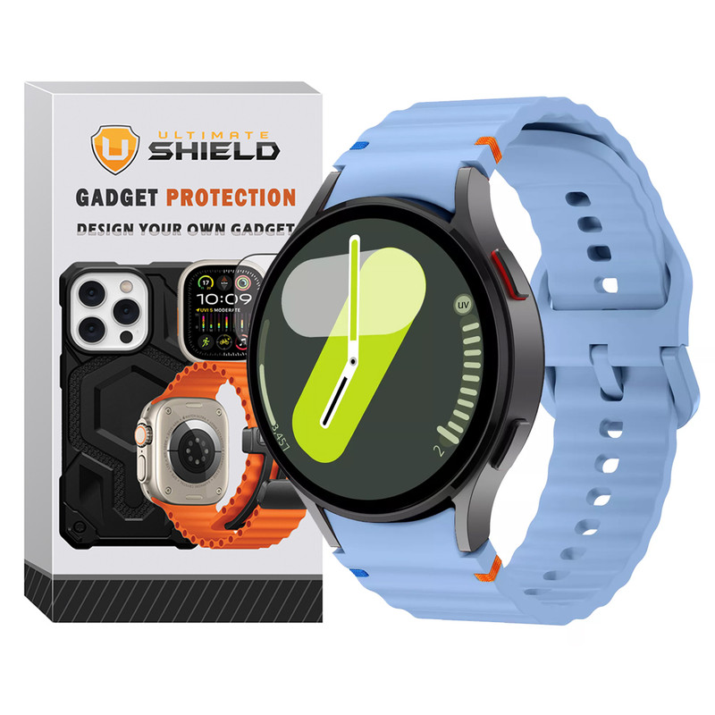 بند آلتیمیت شیلد مدل Silic ARC مناسب برای ساعت هوشمند سامسونگ Galaxy Watch 4/5/6/7/FE size 40/43/44/46/47mm