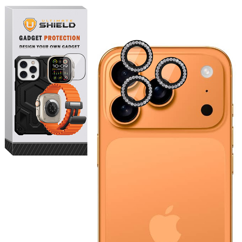 محافظ لنز دوربین آلتیمیت شیلد مدل RNG Diamond UL مناسب برای گوشی موبایل اپل iPhone 17 Pro / 17 Pro Max