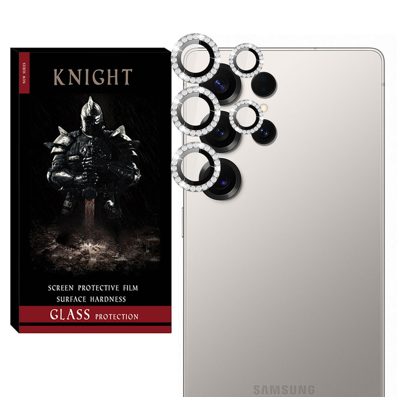 محافظ لنز دوربین نایت مدل RNG Diamond KT مناسب برای گوشی موبایل سامسونگ Galaxy S22 Ultra