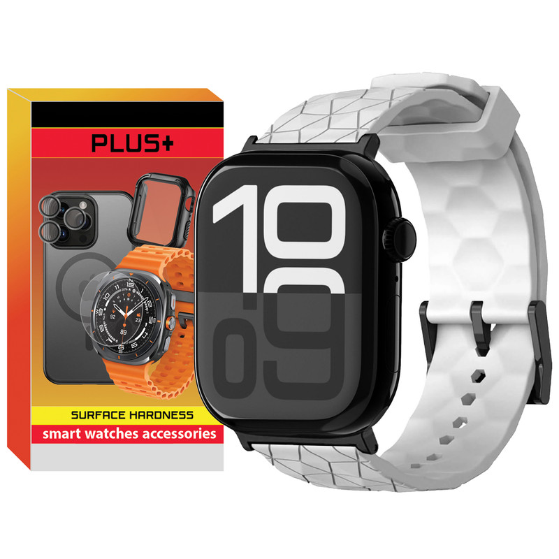 بند پلاس مدل Rhombus Black PL مناسب برای اپل واچ Series 9 Aluminum 41mm / Series 8 Aluminum 41mm / Series 7 Aluminum 41mm