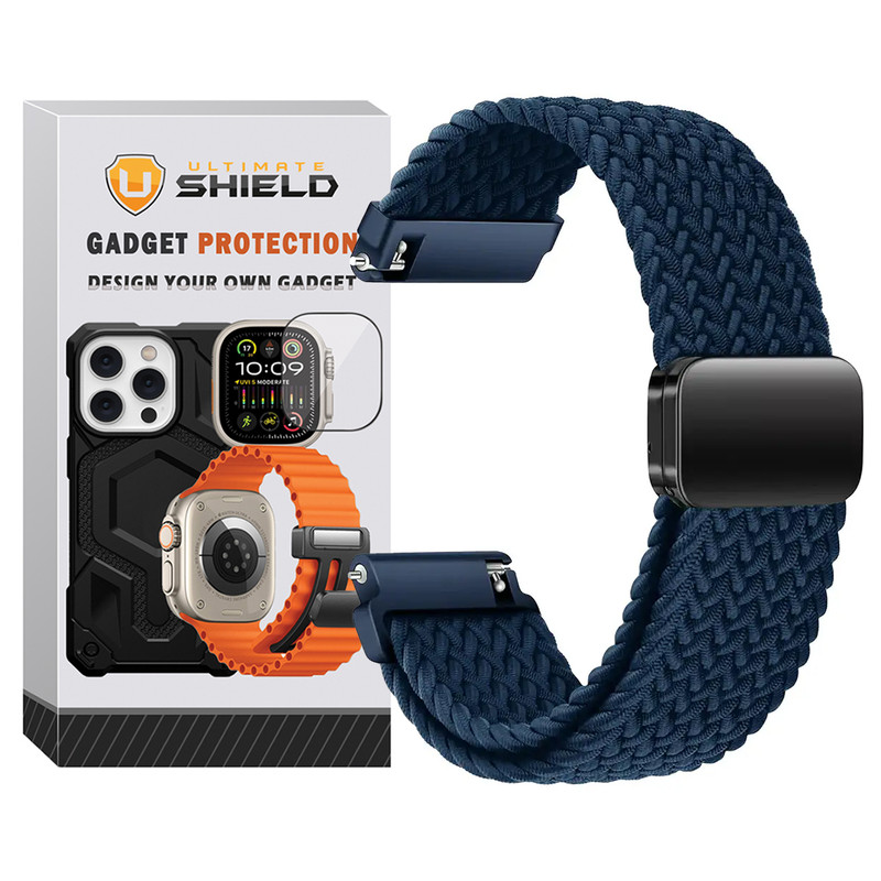 بند آلتیمیت شیلد مدل Braided Magsolo TW مناسب برای ساعت هوشمند میبرو GS Pro 2 / Mibro GS Active / Mibro GS Active 2 / Mibro GS Explorer / Mibro GS Explorer S 22mm