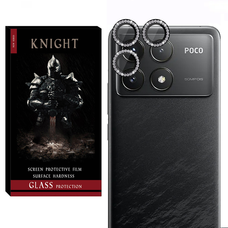 محافظ لنز دوربین نایت مدل RNG Diamond KT مناسب برای گوشی موبایل شیائومی Poco F6 Pro