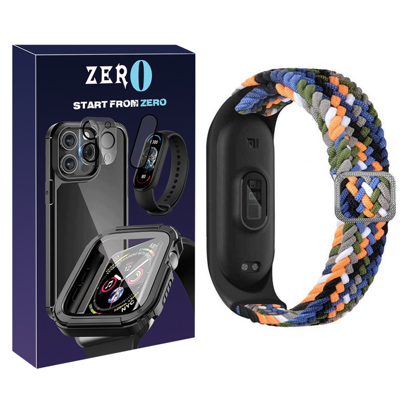 بند زیرو مدل Mixed Braided ZR مناسب برای ساعت هوشمند شیائومی Mi band 4/5/6