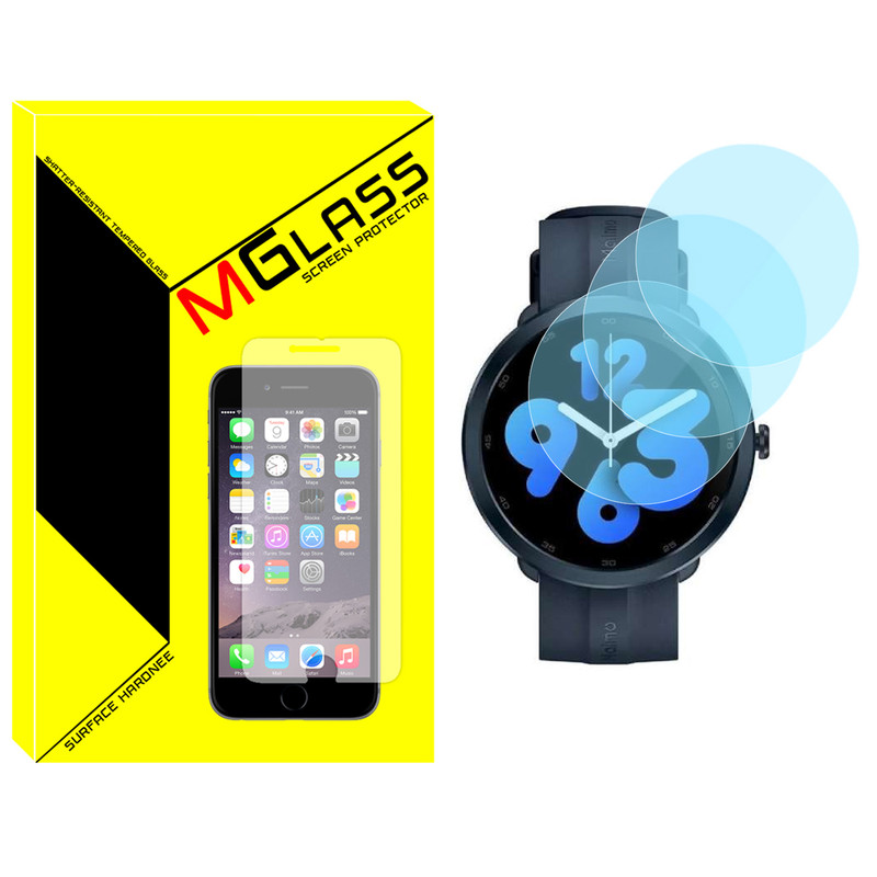 محافظ صفحه نمایش شیشه‌ای ام گلس مدل SH-MG مناسب برای ساعت هوشمند شیائومی Maimo Watch R بسته سه عددی