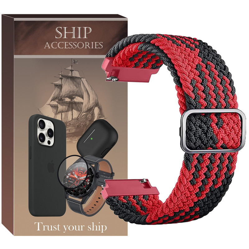 بند شیپ مدل Braided BKR SH مناسب برای ساعت هوشمند سامسونگ Galaxy Watch 4/5/6/7/FE سایز 40/43/44/46/47 میلی متری
