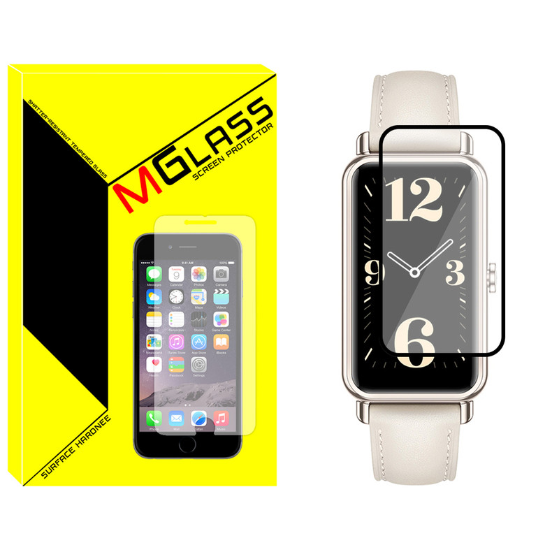 محافظ صفحه نمایش نانو ام‌گلس مدل Pmma-MG مناسب برای ساعت هوشمند هواوی Watch Fit mini