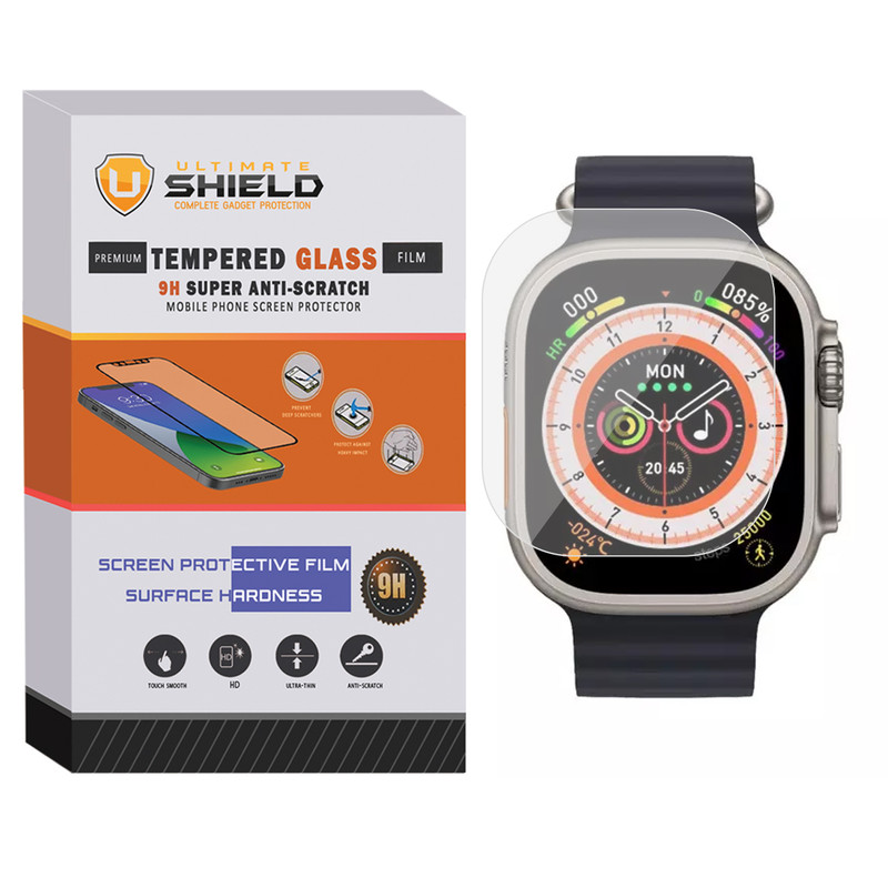 محافظ صفحه نمایش شیشه ای آلتیمیت شیلد مدل SH-UL مناسب برای ساعت هوشمند N8 Ultra Plus