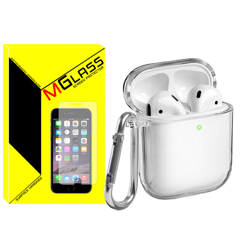 کاور ام‌گلس مدل Clear-MG مناسب برای کیس اپل ایرپاد Airpods 1 / Airpods 2