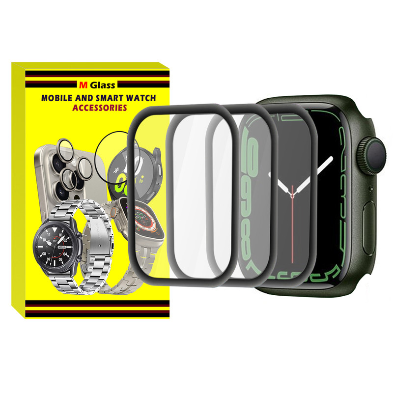 محافظ صفحه نمایش ام‌گلس مدل Film Protector MG مناسب برای اپل واچ سری 7 SE سایز 40 میلی متری بسته سه عددی