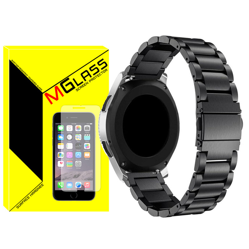 بند ام‌گلس مدل 3Bead-MG مناسب برای ساعت هوشمند سامسونگ Galaxy watch 4/5/6 سایز 40/43/44/46/47 میلی متری