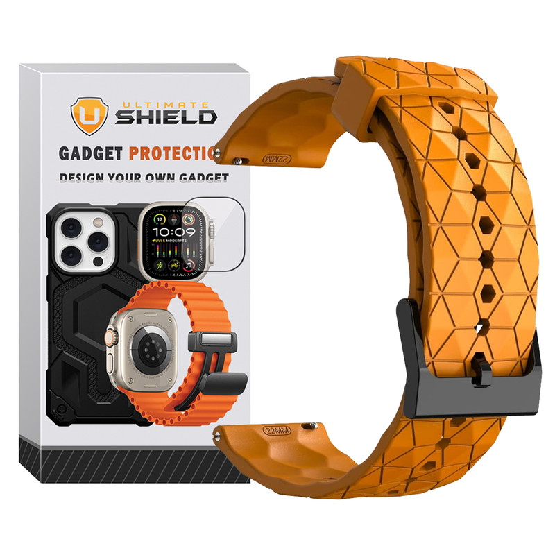بند آلتیمیت شیلد مدل Ball Band TW مناسب برای ساعت هوشمند گلوریمی سایز 22 میلی متری M1 Pro / M2 / M2 Pro / M2 Max / GS1 Pro / GS2 / GR1 / GS1 Pro / GS2 / GS2 / GS2 SE / GX Race / GS2 X