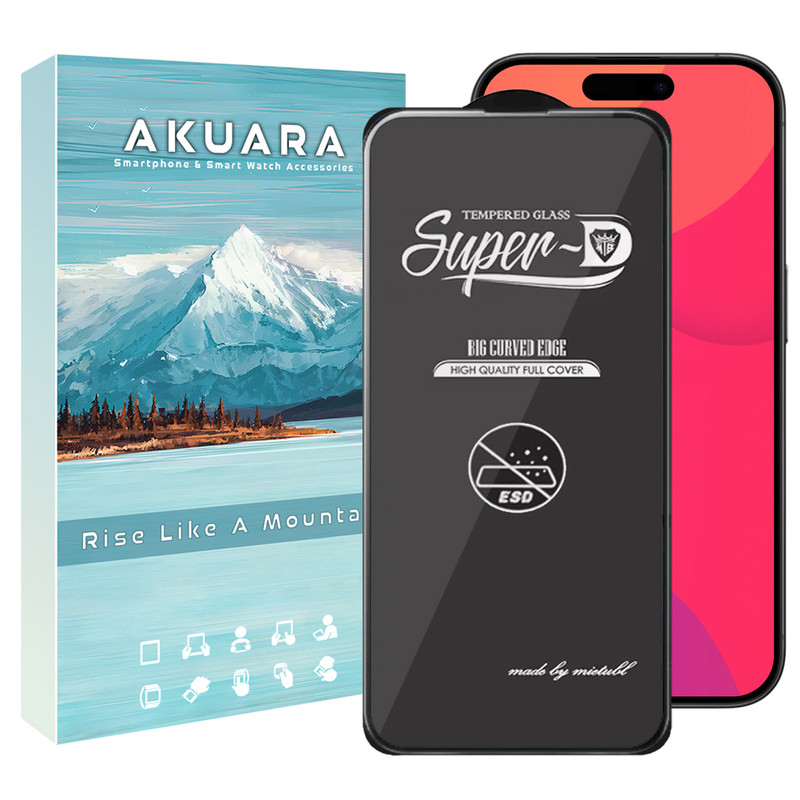 محافظ صفحه نمایش آکوآرا مدل Superd-ESD مناسب برای گوشی موبایل اپل iPhone 15 / 16
