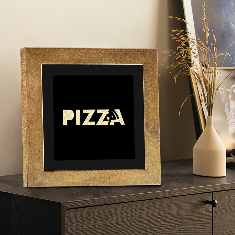 تابلو بکلیت طرح دکوری PIZZA مدل T-118