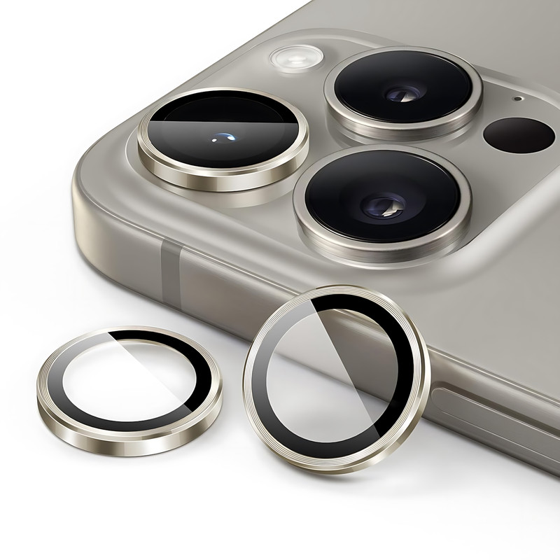 محافظ لنز دوربین شیشه‌ای مدل AF مناسب برای گوشی موبایل اپل iPhone 16 Pro Max