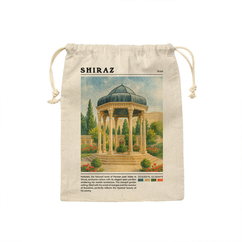 کیسه نان و سبزی ترمه طراحان ایده مدل حافظیه شیراز کد map0824 - S سایز 19x19 سانتی متر