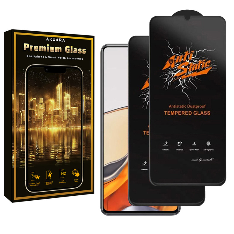 محافظ صفحه نمایش آکوآرا مدل Antis2-Premium مناسب برای گوشی موبایل شیائومی Poco C71 بسته دو عددی