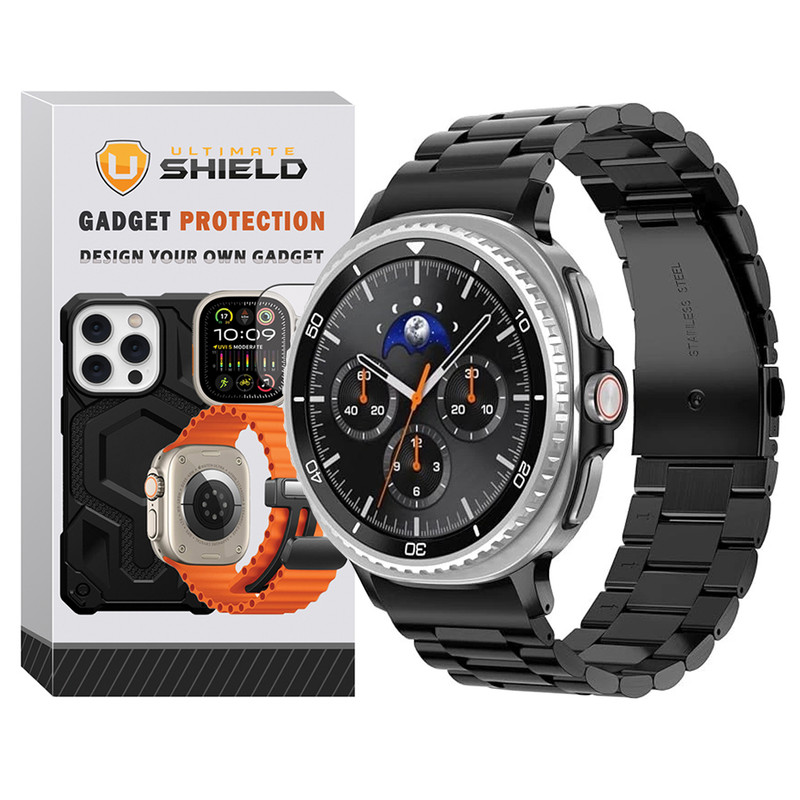 بند آلتیمیت شیلد مدل 3Row NV8 مناسب برای ساعت هوشمند سامسونگ Galaxy Watch 8 40mm / Galaxy Watch 8 44mm / Galaxy Watch 8 Classic 46mm
