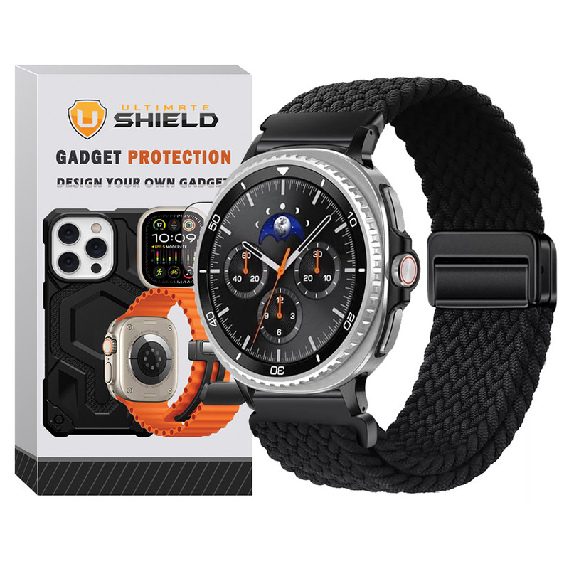بند آلتیمیت شیلد مدل Braided Magsolo NV8 مناسب برای ساعت هوشمند سامسونگ Galaxy Watch 8 40mm / Galaxy Watch 8 44mm / Galaxy Watch 8 Classic 46mm
