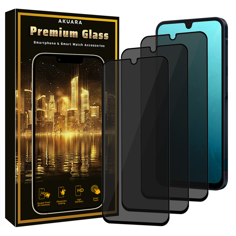 محافظ صفحه نمایش آکوآرا مدل Premium PRV3 مناسب برای گوشی موبایل شیائومی Redmi 15C 4G بسته سه عددی