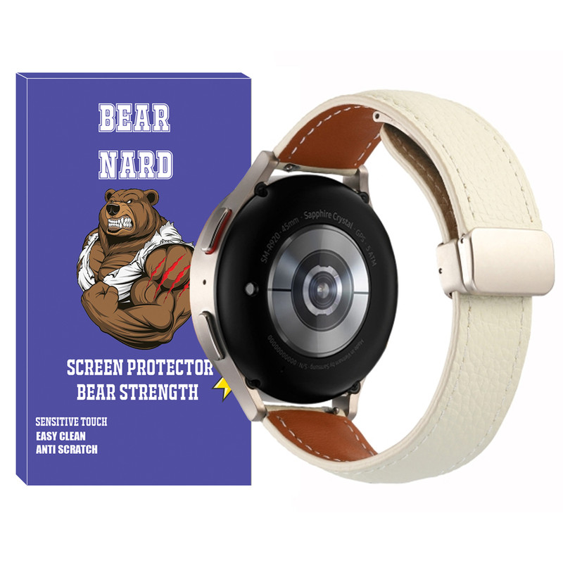 بند برنارد مدل Mag Leather BR TW مناسب برای ساعت هوشمند شیائومی سایز 22 میلی متری S1 / S1 Active / S2 / Mi Watch XMWTCL02 / Mi Watch Color 2 / Mi Watch Color
