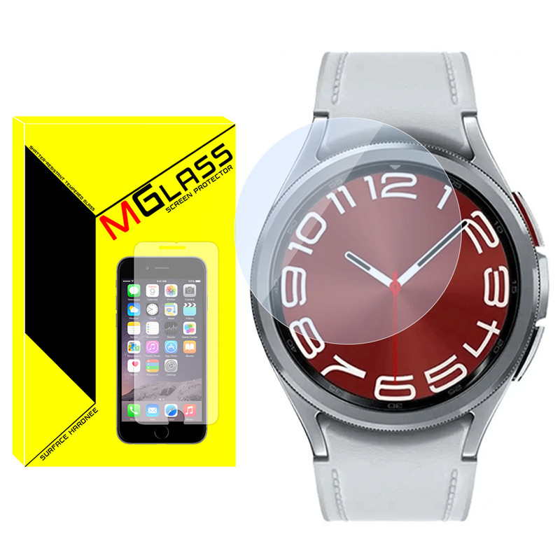 محافظ صفحه نمایش شیشه‌ای ام‌گلس مدل SH-MG مناسب برای ساعت هوشمند سامسونگ Galaxy watch 6 Classic 47mm