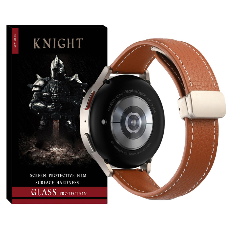 بند نایت مدل Magnet Leather مناسب برای ساعت هوشمند سامسونگ Galaxy Watch Active 40mm / Active 2 40mm / Active 2 44mm
