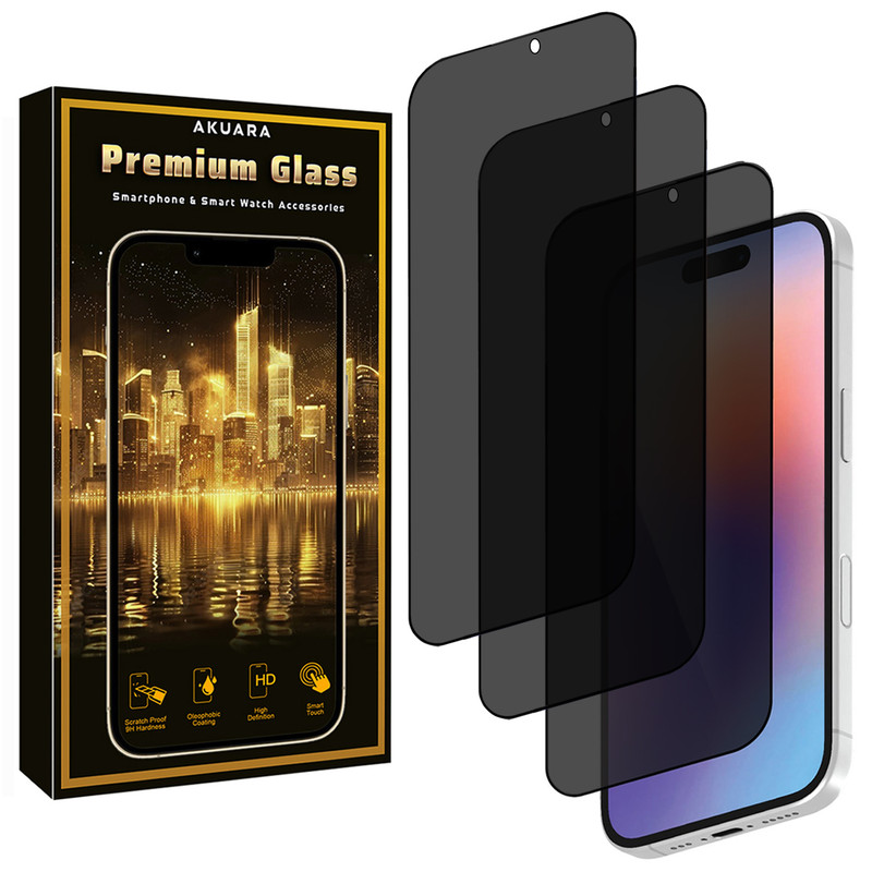 محافظ صفحه نمایش آکوآرا مدل Premium PRV3 مناسب برای گوشی موبایل اپل iPhone 17 Pro بسته سه عددی