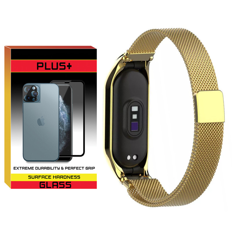 بند پلاس مدل Milanese PL مناسب برای ساعت هوشمند شیائومی Mi Band 7