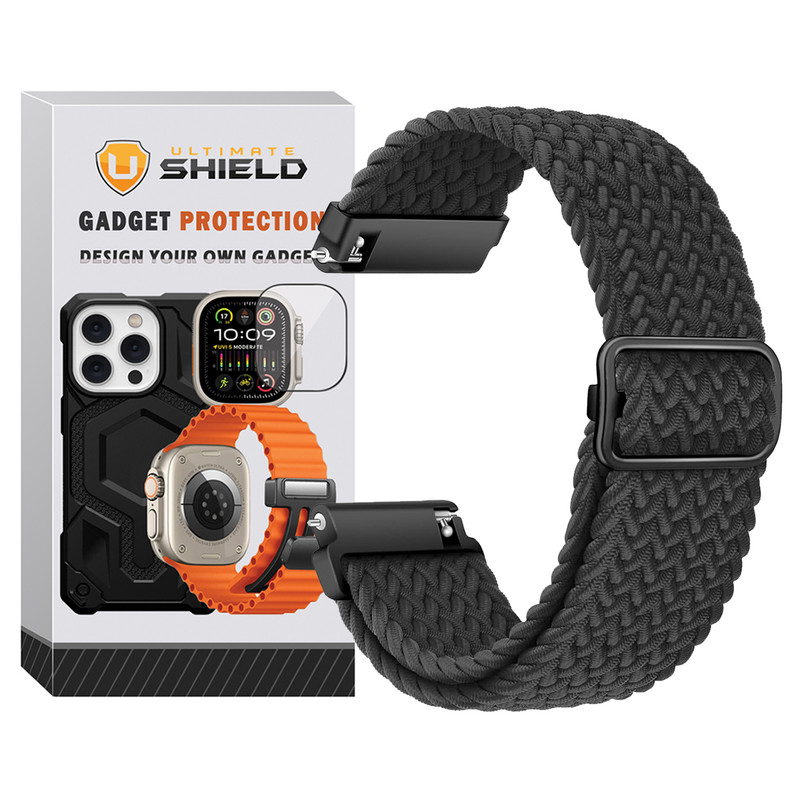 بند آلتیمیت شیلد مدل Braided LP TW مناسب برای ساعت هوشمند گلوریمی Loop / Glorimi GC Plus / Glorimi K2 22mm