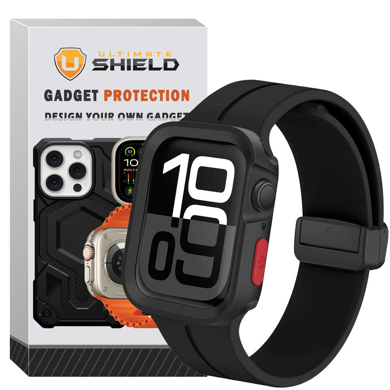 بند آلتیمیت شیلد مدل SIC Mag Defender مناسب برای اپل واچ سری 7/8/9 سایز 41mm به همراه کاور