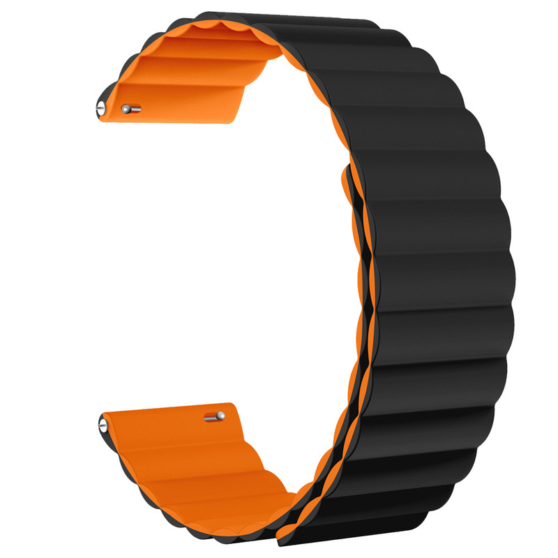 بند اسپریگ مدل Silicone MAG Link مناسب برای ساعت هوشمند سامسونگ Galaxy Watch 4 40mm / 4 44mm / 5 40mm / 5 44mm / 6 40mm / 6 44mm / 7 40mm / 7 44mm