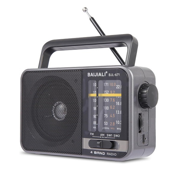 رادیو FM/AM/SW1/SW2  بایجیالی مدل L-671 دارای درگاه ارتباط شارژ Type c