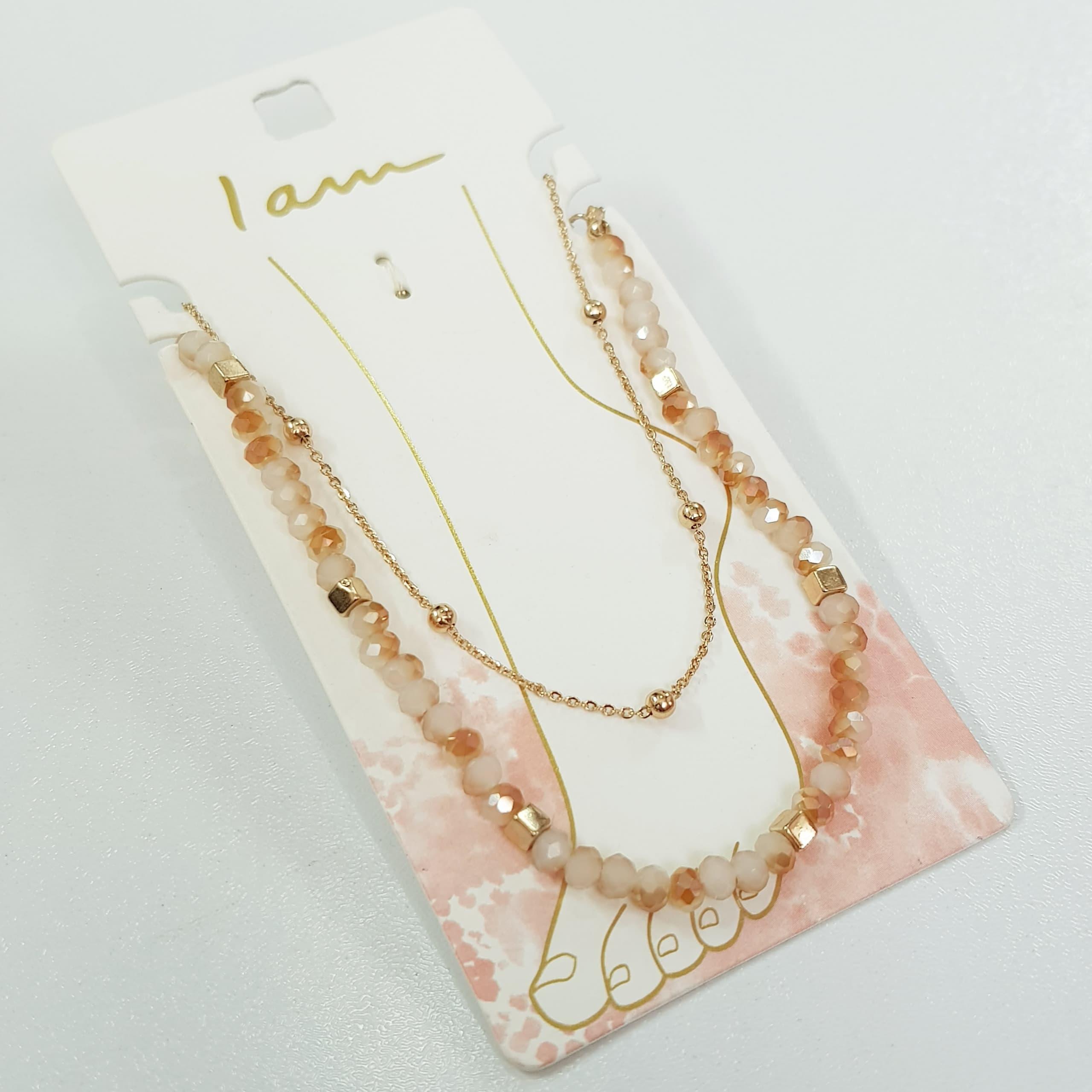 پک دو تایی پابند طلایی ، دارای دو قفل مجزا ، فری سایز ،