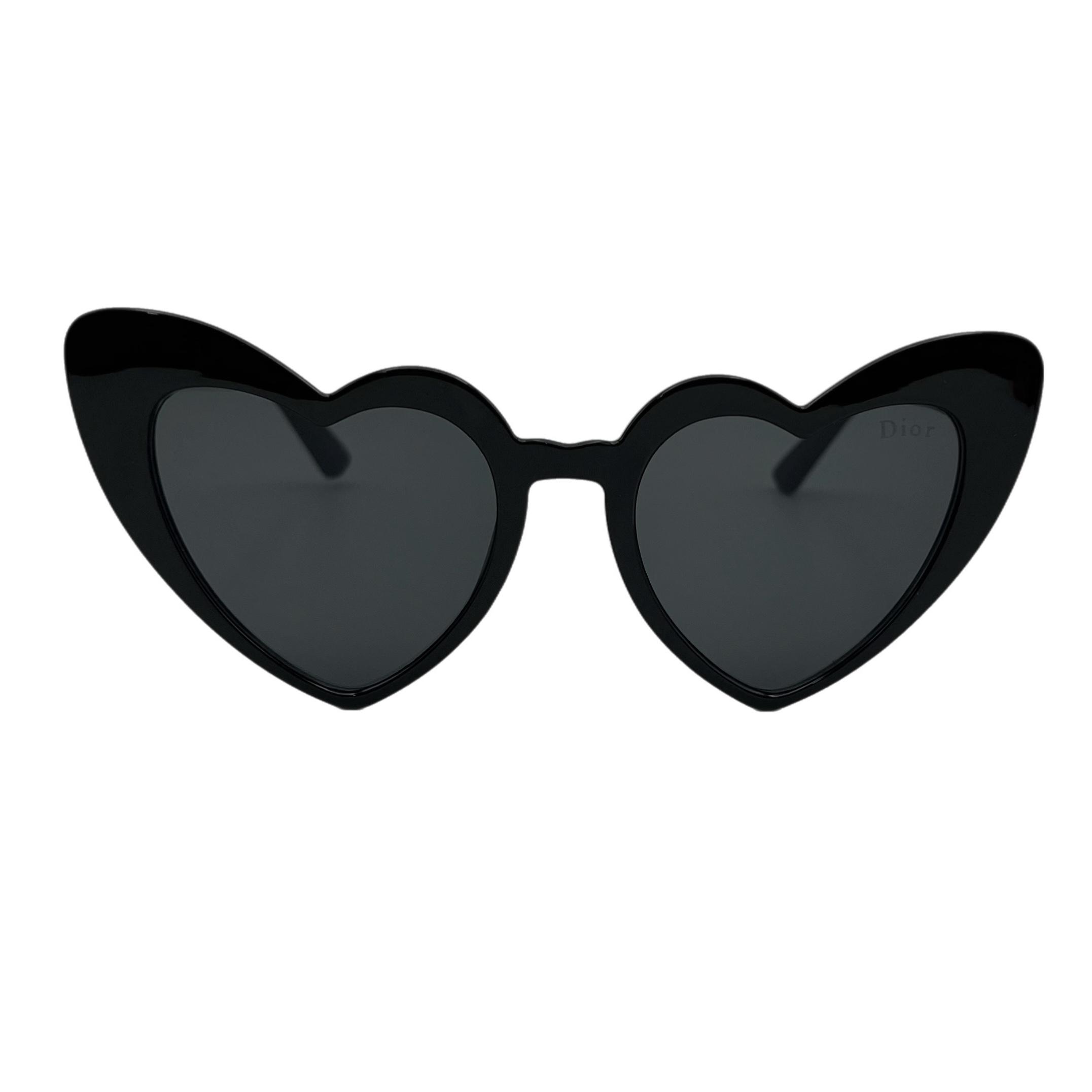 عینک آفتابی زنانه مدل قلبی عدسیuv400