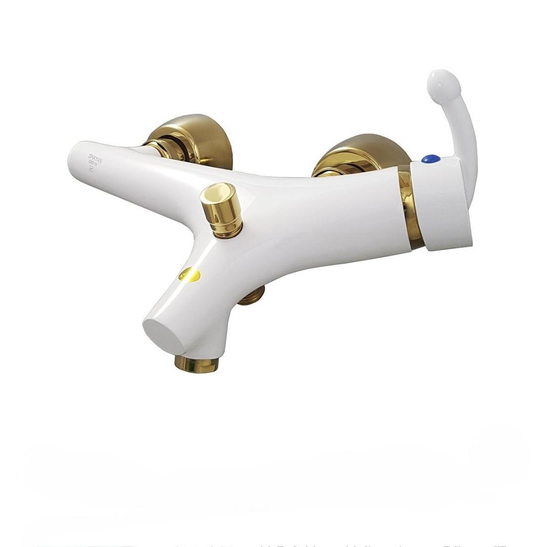 شیر دوش حمام شایان مدل باران طلایی