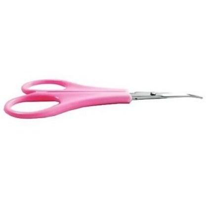 قیچی آرایش ابرو و سبیل دسته صورتی M&C