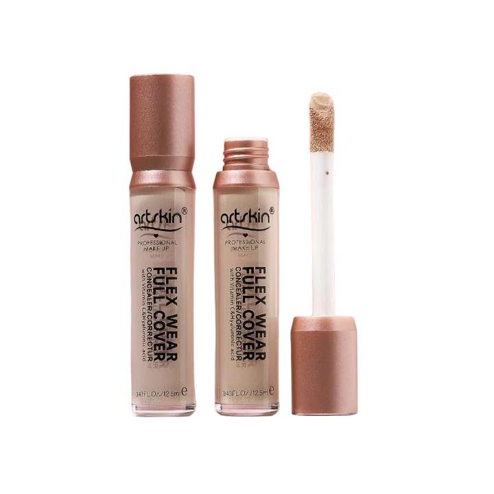 کانسیلر مایع فول کاور آرت اسکین مدل FLEX WEAR حجم 12.5 میل ARTSKIN شماره 01